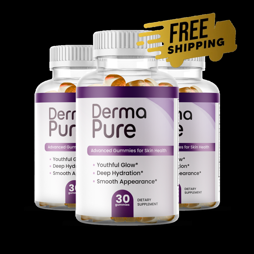 DermaPure gummies three-bottle package